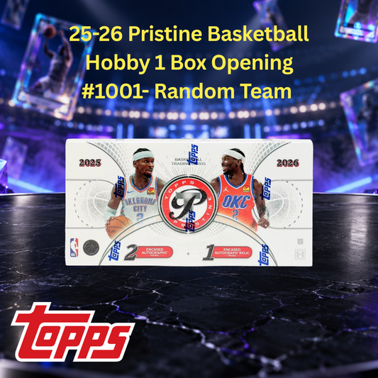 25-26 Pristine Basketball Hobby 1 Box Opening #1001- Random Team