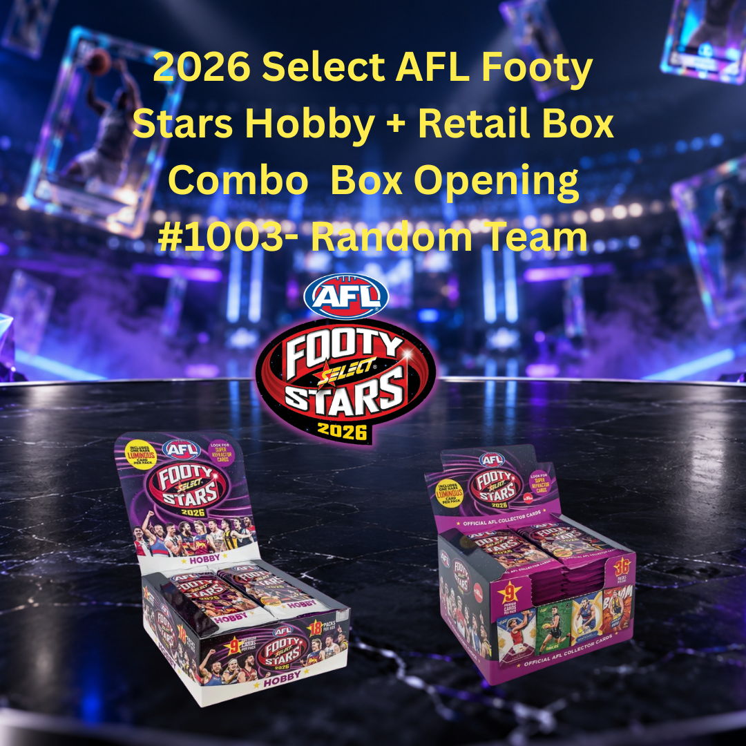 2026 Select AFL Footy Stars Hobby + Retail Box Combo  Box Opening #1003- Random Team
